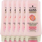 Gliss Kur Conditioner – Liquid Silk - Voordeelverpakking 6 x 200 ML