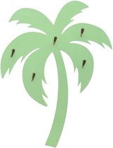 Palmboom Kinderkapstok - Kapstok Kinderen - Babykamer decoratie - Kapstok Baby - Lichtgroen - 5 Haakjes