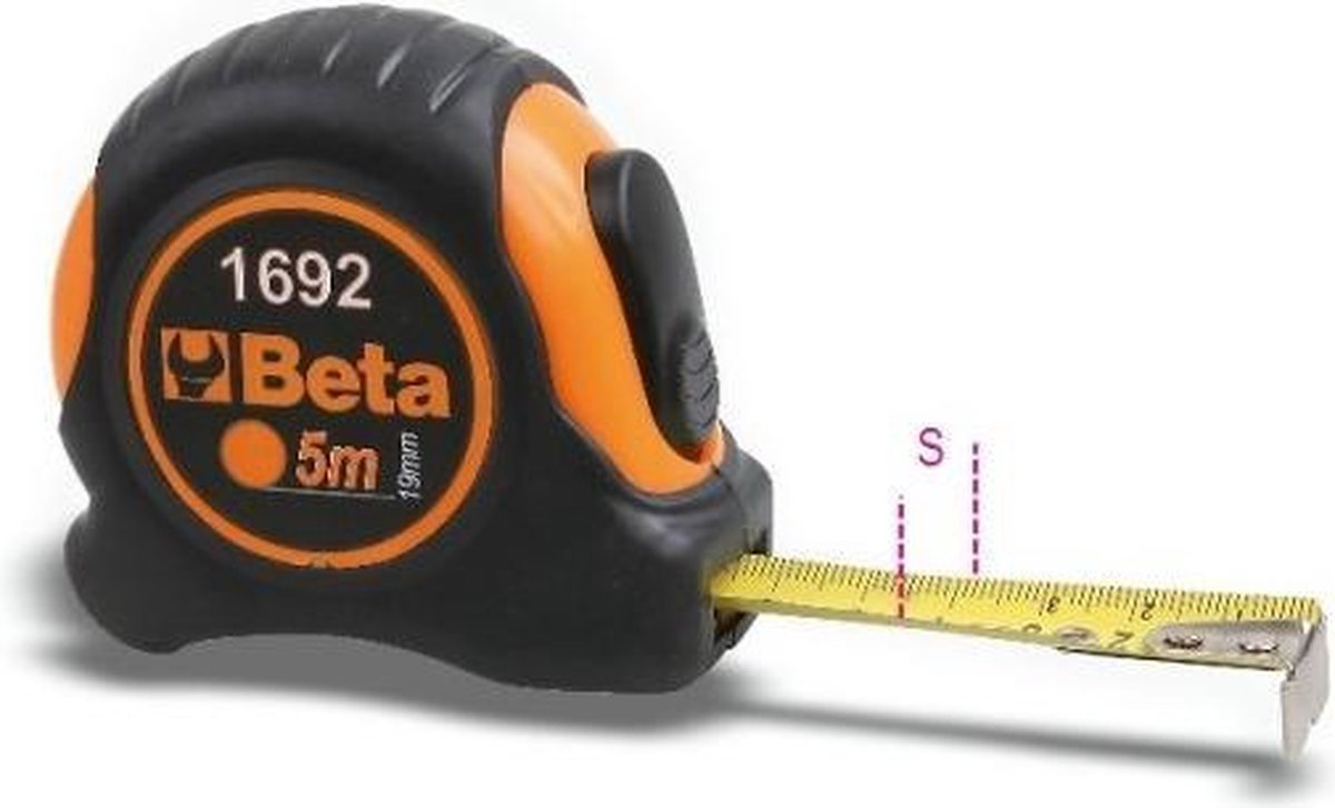 Beta 1692 rolbandmaat met abs behuizing meetlint staal 3m