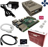 Raspberry Pi 4B - starter kit - 2GB - met ventilator - 64GB SD-kaart