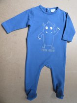 wiplala pyjama ,  blauw , mister monster  9 maand  74