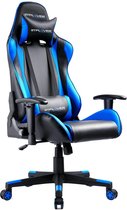 Bobby's Gamingstoel - Game Stoelen - Bureaustoel - Voor Volwassenen - Ergonomisch - Gaming Chair - Zwart - Blauw