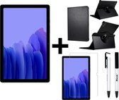 Samsung Galaxy Tab A7 - WiFi - 32GB - Grijs Met draaibaar hoes + tempered glass + stylus pen