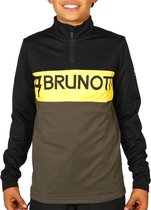 Brunotti Sporttrui - Maat 152  - Mannen - zwart/donkergrijs/geel