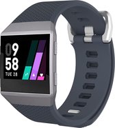 Ionic sport band  - leisteen - Geschikt voor Fitbit - SM - Horlogeband Armband Polsband