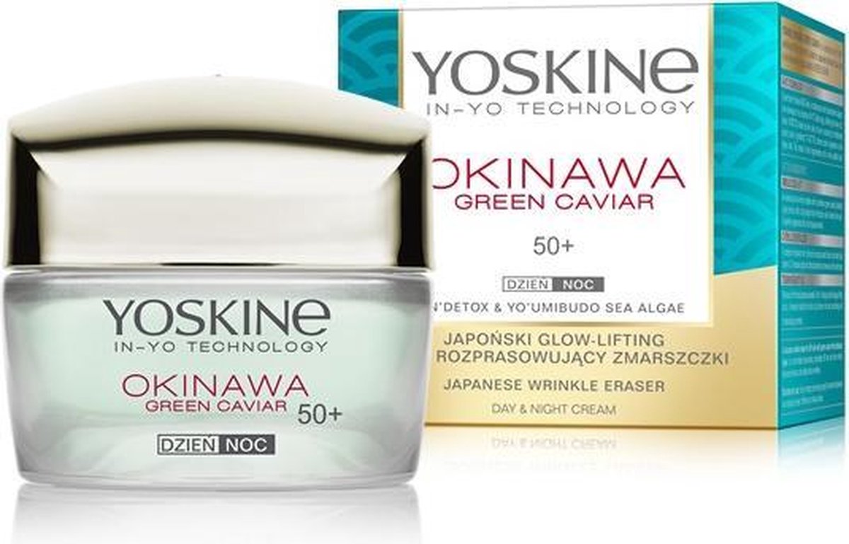 Yoskine - Okinawa Green Caviar 50+ Japanese Glow-Lifting Wrinkle Cream On Day And Night 50Ml
