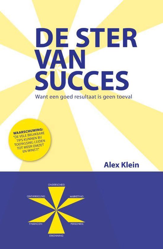 Cover van het boek 'De Ster van Succes' van Alex Klein