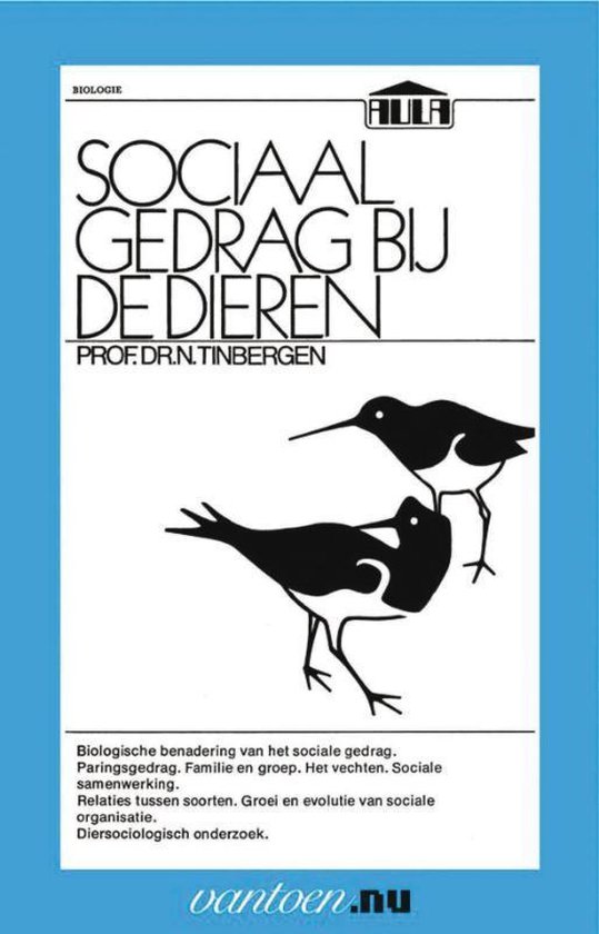 Cover van het boek 'Sociaal gedrag bij de dieren'