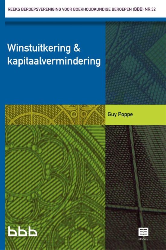 Reeks BBB 32 -   Winstuitkering & kapitaalvermindering - cover