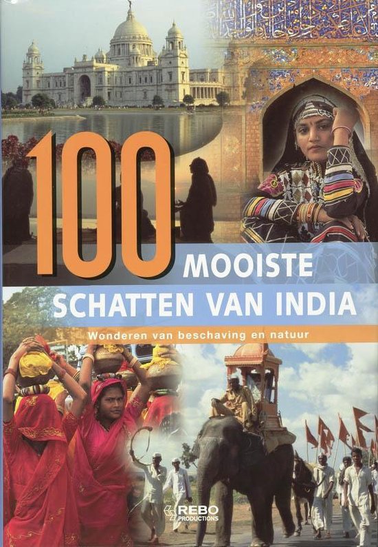 Cover van het boek '100 Mooiste schatten van India' van N. Grover