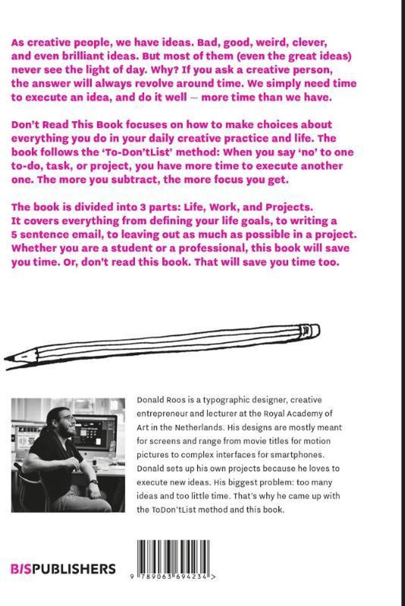 Don't read this book, Donald Roos 9789063694234 Boeken bol