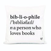 Throw pillow Bibliophile (set 5 stuks)