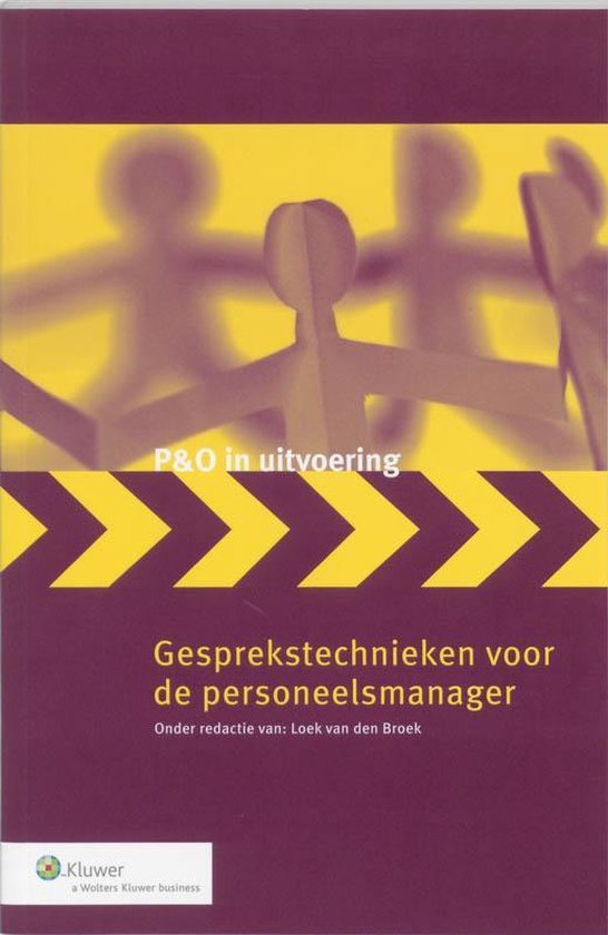 Cover van het boek 'Gesprekstechnieken voor de personeelsmanager / druk 1' van van den Broek