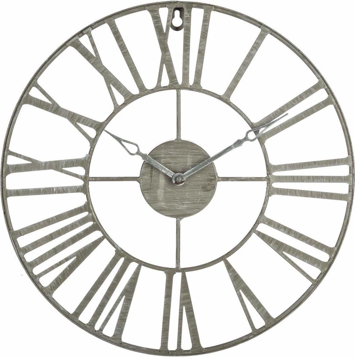 Wandklok met Romeinse Cijfers, Ø 37 cm, Kleur Grijs
