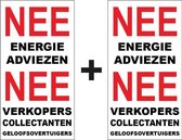 Brievenbussticker - Nee energie advies - Nee verkoop aan de deur - Promessa-Design.