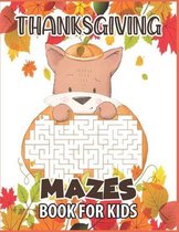 Thanksgiving mazes book for kids