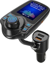 FM Transmitter Carkit Bluetooth Draadloze / handsfree bellen in de auto / MP3 speler mobiel / AUX input / Auto Lader / Carkit / Handsfree / MP3 / USB / SD Kaart / Snel Lader / Blue