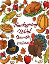 Thanksgiving Word Scramble For Adults
