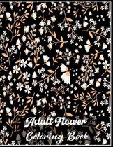 Adult Flower Coloring Book