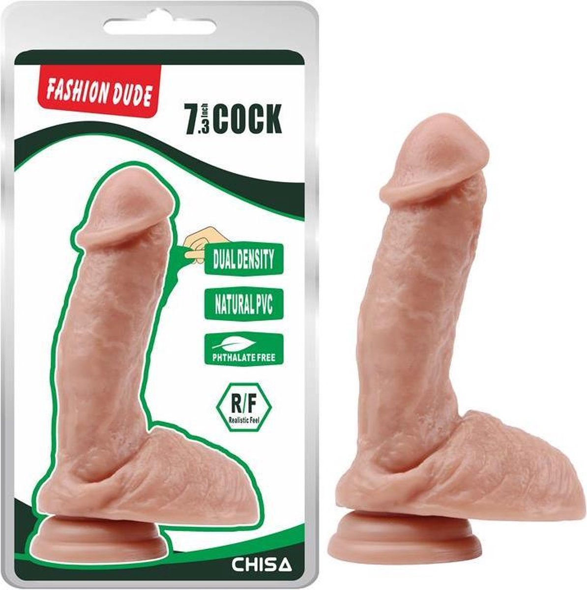 CHISA - CHISA - Dildo Dual Density Fashion Dude 7.3 Flesh -  -