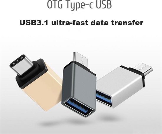 USB C Male naar USB A 3.0 Female - Adapter - Converter - Plug - Verloopstuk - USB-C - bolletje products