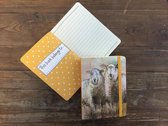Alex Clark Small Chunky Notebook Schapen ~ Softcover Notitieboek Schaap