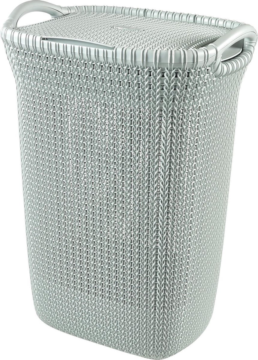 Curver wasmand Knit blauw 57L