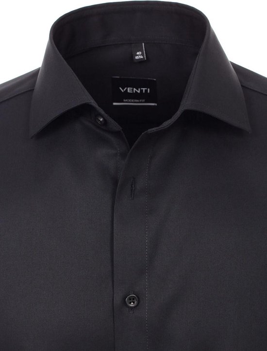 Venti Overhemd Zwart Modern 001880-800 |