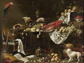 Adriaen van Utrecht, Pronkstilleven, 1644 op aluminium, 80 X 120 CM