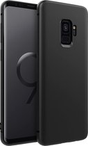 Flexibele achterkant Silicone hoesje zwart Geschikt voor: Samsung Galaxy S9