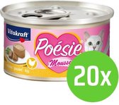 Vitakraft Poesie Mousse Kip - Adult - Kattenvoer - 20 x 85 gr