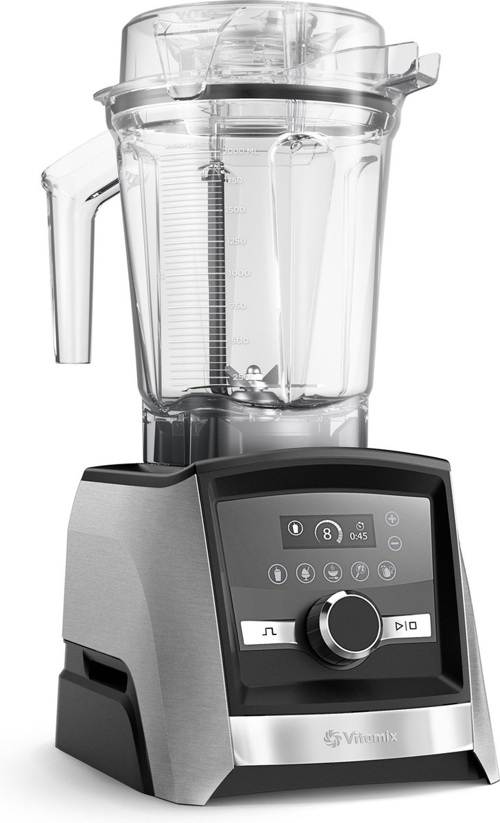 Vitamix A3500i Ascent - high performance blender - LCD display - 5 programma's - 2.2 PK motor - 2 liter kan - 10 jaar garantie - RVS – foto 6