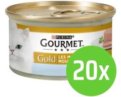 Gourmet Gold Mousse - Tonijn en Oceaan Vis - Kattenvoer - 20 x 85 g