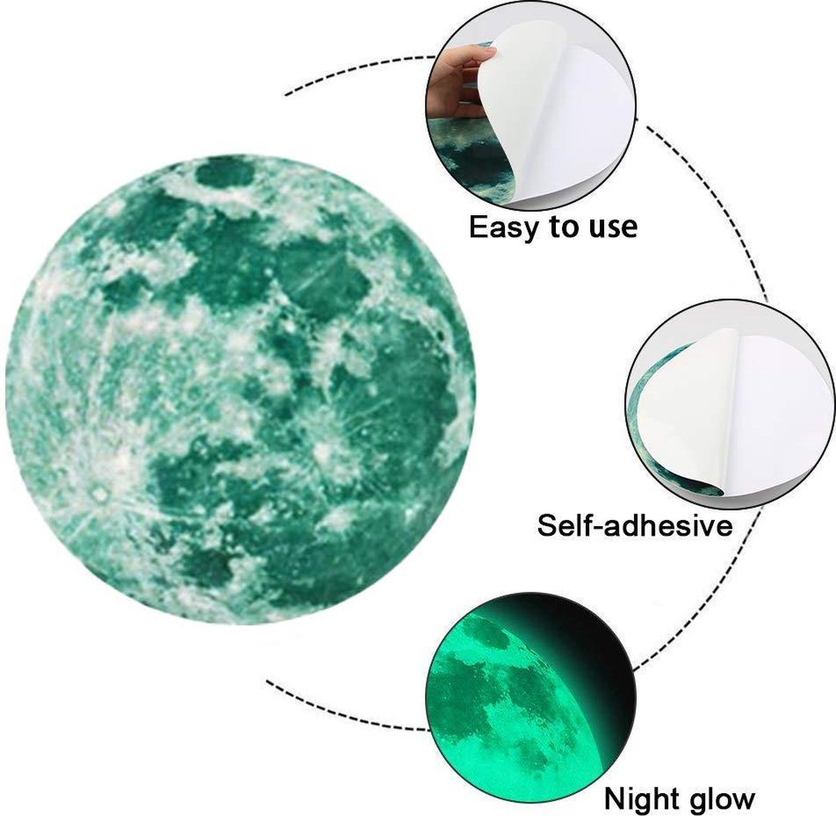 Étoiles brillantes dans le noir : autocollants muraux pour chambres d Étoiles brillantes dans le noir : autocollants muraux pour chambres d
