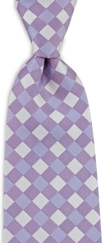 We Love Ties - Stropdassen - Stropdas Picknick in the Park - lila / wit