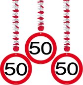 Rotorspiralen 50 jaar verkeersborden 3 stuks