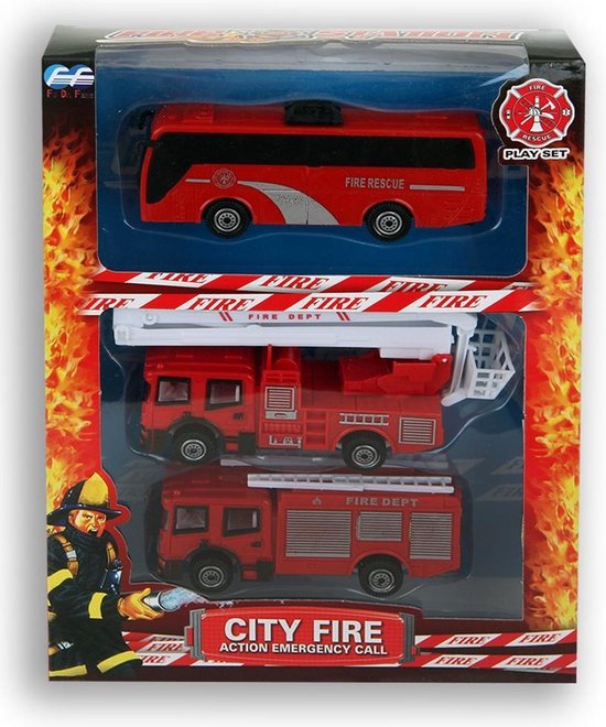 Camion de pompiers électrique pour enfants RESCUE