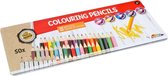 50x Grafix kleurpotloden in blik in diverse kleuren - Teken/hobby/knutselmateriaal - Tekenen/kleuren met potlood