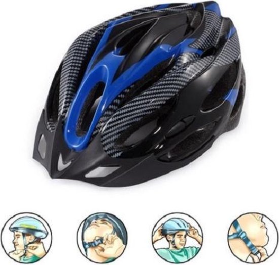 Lichtgewicht unisex fiets helm voor ATB, wielrenners en andere  buitensporten blauw | bol.com
