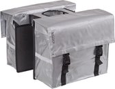 Bagoo Dubbele Fietstas - 46 Liter - Zilver - Bisonyl