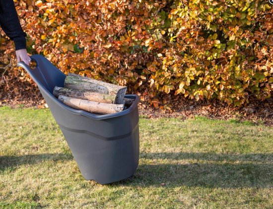 Tuintrolley 50l zwart — afbeelding 3