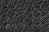 Kleen-Tex Dune Deurmat Waves - 60 x 90cm - Dark Grey