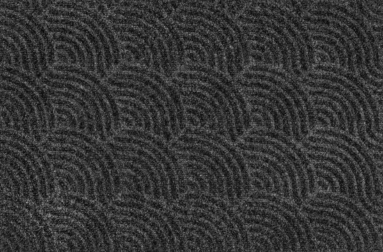 Paillasson Kleen-Tex Dune Waves - 60 x 90cm - Gris Foncé