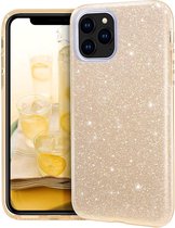 iPhone 12 & iPhone 12 Pro Hoesje Goud - Glitter Back Cover