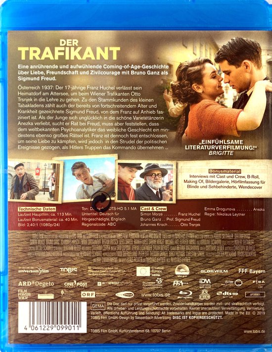 Der Trafikant The Tobacconist [Bluray] Based on the international