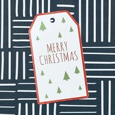 12x Cadeaulabels Kerst / Labels Kerstcadeau / Kerstlabels | Merry Christmas | incl. touw