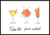 Poster Drink Cocktails - 30x40cm - Poster Cocktails - WALLLL
