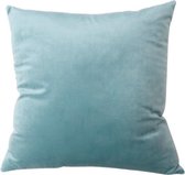 Velvet Terracotta Kussenhoes  -Sier Kussensloop - Fluweel - Super Zachte Korte Fleece - 45 x 45 cm - Charcoal Blue - Sale!