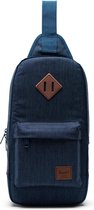 Heritage Shoulder Bag - Indigo Denim Crosshatch / Schoudertas / Beperkte Levenslange Garantie / Jeans