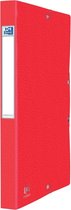 Elba elastobox Oxford Eurofolio rug van 2,5 cm, rood